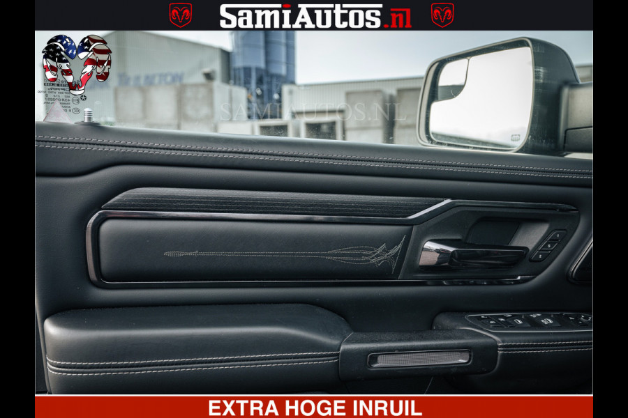 Dodge Ram LIMITED | 5.7 V8 HEMI 402PK | TUFF WIELEN | MEEST VOLLE LIMITED | PRACHTIGE KLEUR GRANITE CRYSTAL PEARL | CREW CAB | DUBBELE CABINE DC 5 PERSOONS | CREW CAB 5 PERSOONS | DUBBELE CABINE DC | MEEST ROYALE EN COMFORTABELE BEDRIJFSAUTO | HEAD-UP | LUCHTVERING | RONDOM CAMERA | MWK KLEP | PANORAMA DAK |