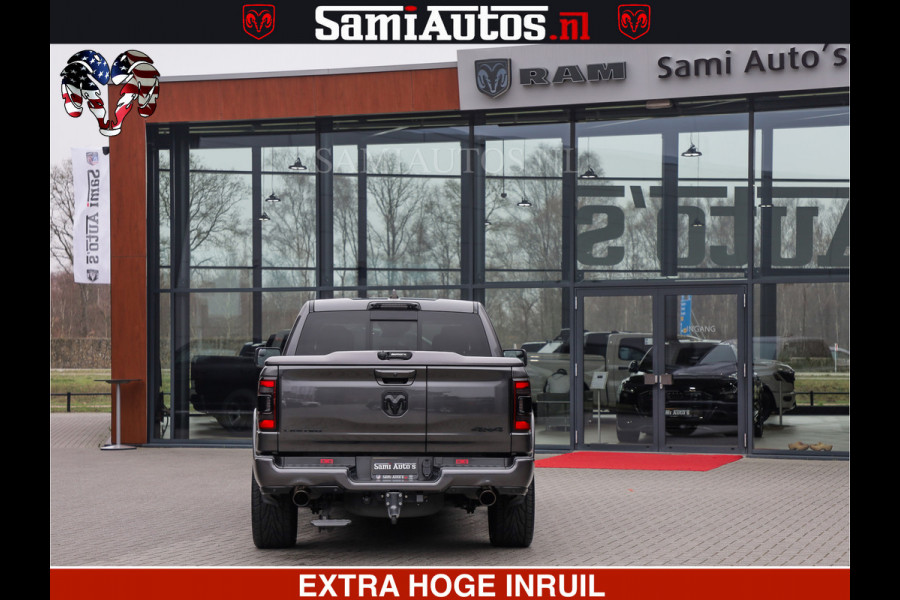 Dodge Ram LIMITED | 5.7 V8 HEMI 402PK | TUFF WIELEN | MEEST VOLLE LIMITED | PRACHTIGE KLEUR GRANITE CRYSTAL PEARL | CREW CAB | DUBBELE CABINE DC 5 PERSOONS | CREW CAB 5 PERSOONS | DUBBELE CABINE DC | MEEST ROYALE EN COMFORTABELE BEDRIJFSAUTO | HEAD-UP | LUCHTVERING | RONDOM CAMERA | MWK KLEP | PANORAMA DAK |
