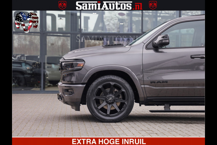 Dodge Ram LIMITED | 5.7 V8 HEMI 402PK | TUFF WIELEN | MEEST VOLLE LIMITED | PRACHTIGE KLEUR GRANITE CRYSTAL PEARL | CREW CAB | DUBBELE CABINE DC 5 PERSOONS | CREW CAB 5 PERSOONS | DUBBELE CABINE DC | MEEST ROYALE EN COMFORTABELE BEDRIJFSAUTO | HEAD-UP | LUCHTVERING | RONDOM CAMERA | MWK KLEP | PANORAMA DAK |