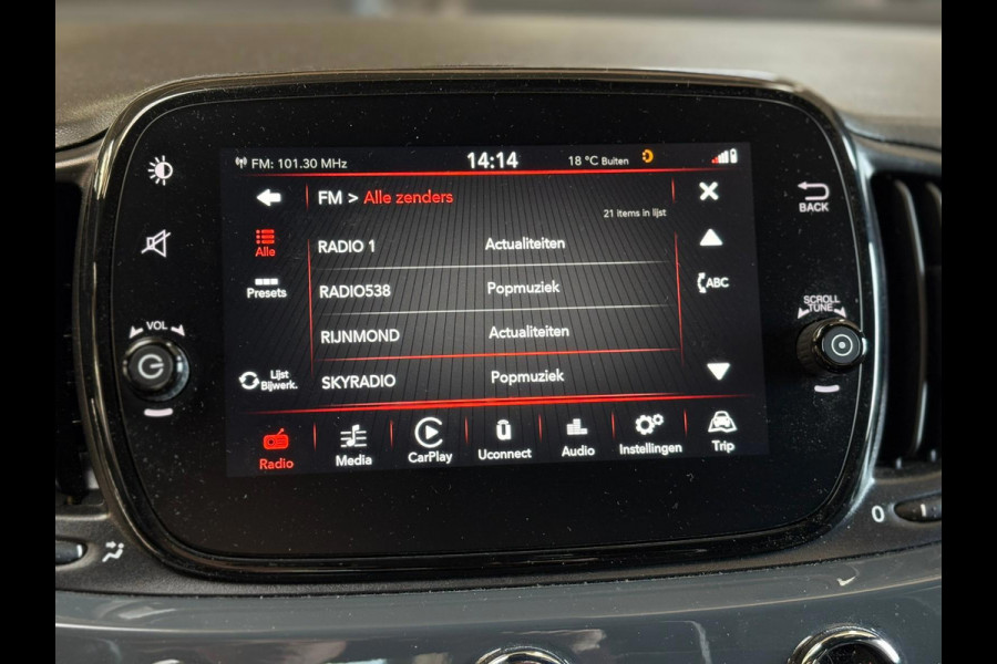 Fiat 500 1.0 Hybrid Rockstar | Carplay/Android, Climate, PDC, Cruise, Licht- en Regensensor |