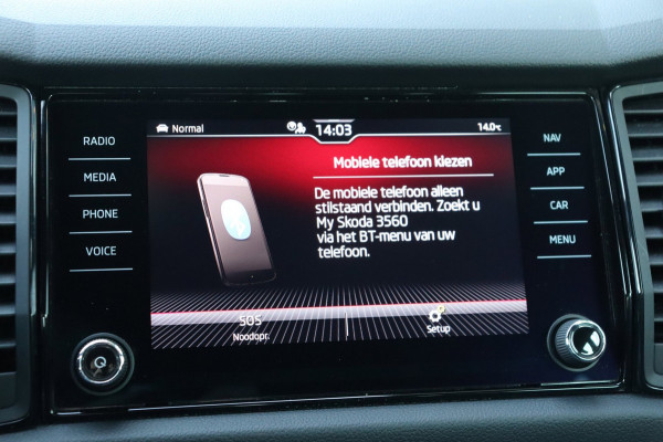 Škoda Kodiaq 1.5 TSI Sportline Business org.NL schuifdak trekhaak el.klep canton leer+verw. camera