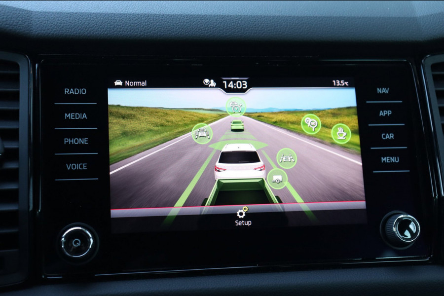 Škoda Kodiaq 1.5 TSI Sportline Business org.NL schuifdak trekhaak el.klep canton leer+verw. camera