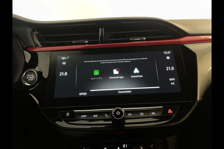 Opel Corsa 1.2 GS Line ARICO CLIMA NAVI VIA APP CRUISE BLUETOOTH ZWARTE HEMEL 17 INCH LM VELGEN PRIVACYGLAS NIEUWSTAAT