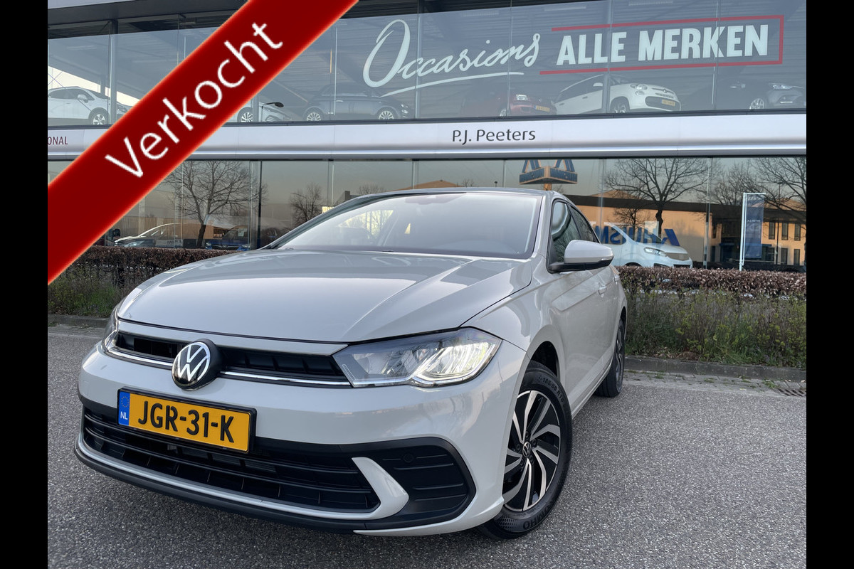 Volkswagen Polo 1.0 TSI Life Edition Achteruitrijcamera - Parkeersensoren - Apple carplay - Airco - Cruise control - Led verlichting - Licht metalen velgen 15 inch - Radio - Rijstrooksensor - Start/stop systeem - Stuur multifunc