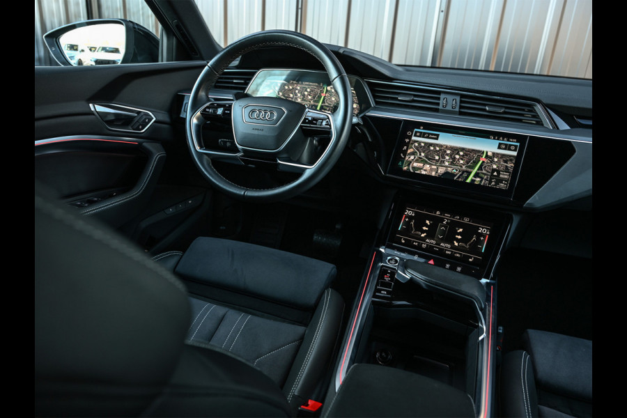 Audi Q8 e-tron 55 quattro Advanced Edition Plus 115 kWh | Panoramdak | Ambiance interieur | Adaptive Cruise | NL-Auto | Memory seats | Keyless