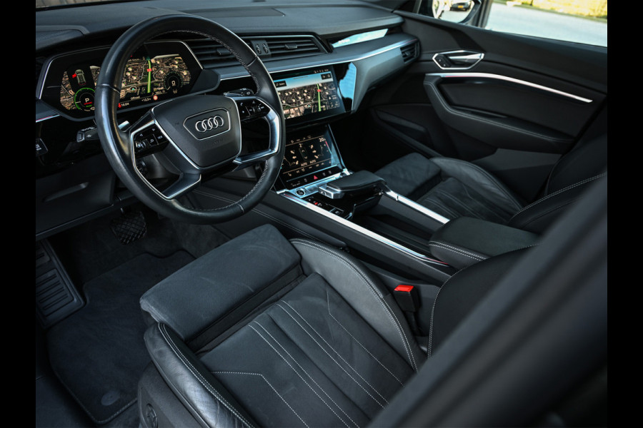 Audi Q8 e-tron 55 quattro Advanced Edition Plus 115 kWh | Panoramdak | Ambiance interieur | Adaptive Cruise | NL-Auto | Memory seats | Keyless