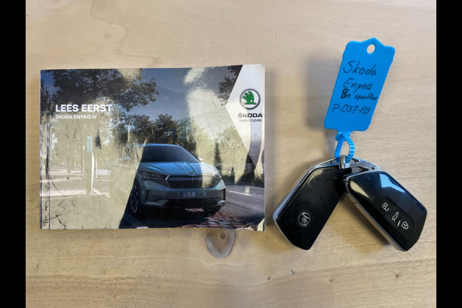 Škoda ENYAQ iV 80 Sportline|91% SOH|BLACK EDITION|CARPLAY|CAMERA|ACC|STOEL+STUURVERWARMING|ORG.NL|NAP|INCLUSIEF BTW|1e EIGENAAR|
