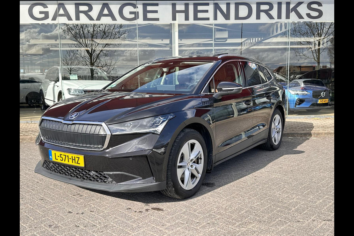 Škoda ENYAQ iV 80 | SOH: nnb | Panorama | Havana Leder | Trekhaak | Blindspot | Memory Seat |