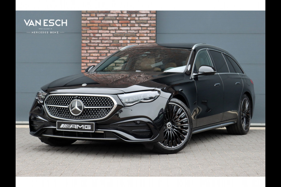 Mercedes-Benz E-Klasse Estate 300 e AMG Line | Distronic | Trekhaak | Burmester | Stoelventilatie | Panoramadak | Digital Light | Surround Camera | Keyless Go | Zonnerollo's |