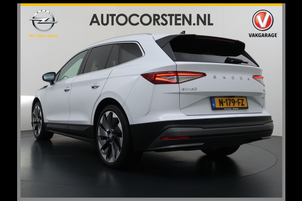 Škoda ENYAQ iV 80 SOH 93% Warmtepomp Pano-Dak Leer+Elektr+Memory+Verwarmd Adap.Cruise Lmv 21" Camera Matrix-Led Apple Carplay Android Auto Pdc Privacy GlasDAB Stuur+Achterbankverwarming Draadloze telefoonlader Keyless Dodehoek detectie Dealeronderhouden Origineel Nederlandse Auto Nieuwprijs €59.055,-