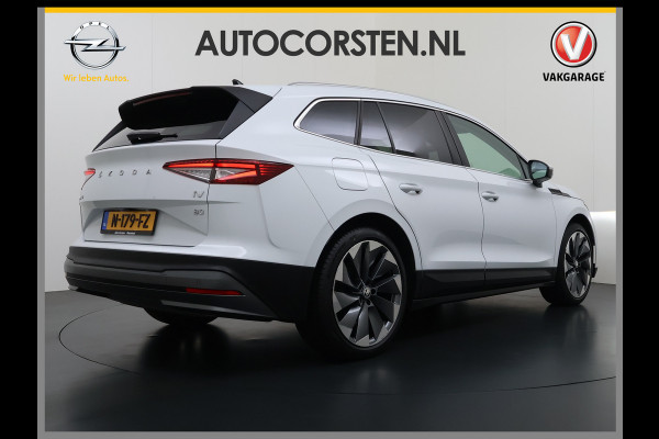 Škoda ENYAQ iV 80 SOH 93% Warmtepomp Pano-Dak Leer+Elektr+Memory+Verwarmd Adap.Cruise Lmv 21" Camera Matrix-Led Apple Carplay Android Auto Pdc Privacy GlasDAB Stuur+Achterbankverwarming Draadloze telefoonlader Keyless Dodehoek detectie Dealeronderhouden Origineel Nederlandse Auto Nieuwprijs €59.055,-