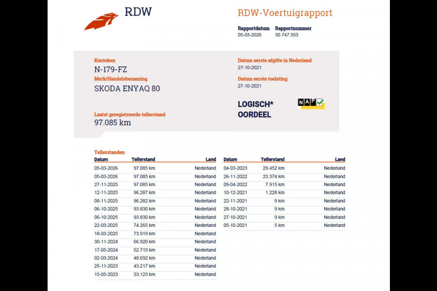 Škoda ENYAQ iV 80 SOH 93% Warmtepomp Pano-Dak Leer+Elektr+Memory+Verwarmd Adap.Cruise Lmv 21" Camera Matrix-Led Apple Carplay Android Auto Pdc Privacy GlasDAB Stuur+Achterbankverwarming Draadloze telefoonlader Keyless Dodehoek detectie Dealeronderhouden Origineel Nederlandse Auto Nieuwprijs €59.055,-
