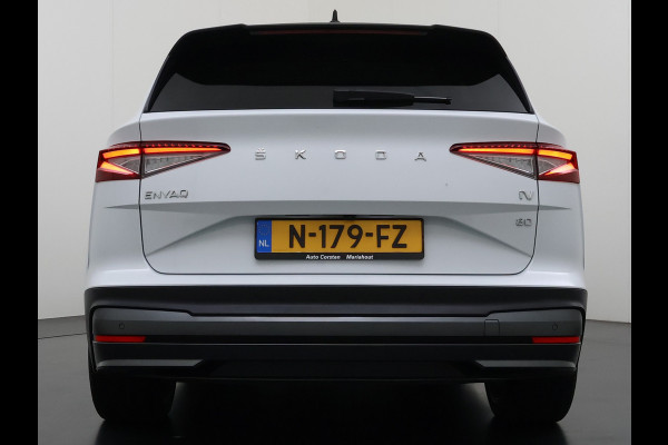Škoda ENYAQ iV 80 SOH 93% Warmtepomp Pano-Dak Leer+Elektr+Memory+Verwarmd Adap.Cruise Lmv 21" Camera Matrix-Led Apple Carplay Android Auto Pdc Privacy GlasDAB Stuur+Achterbankverwarming Draadloze telefoonlader Keyless Dodehoek detectie Dealeronderhouden Origineel Nederlandse Auto Nieuwprijs €59.055,-