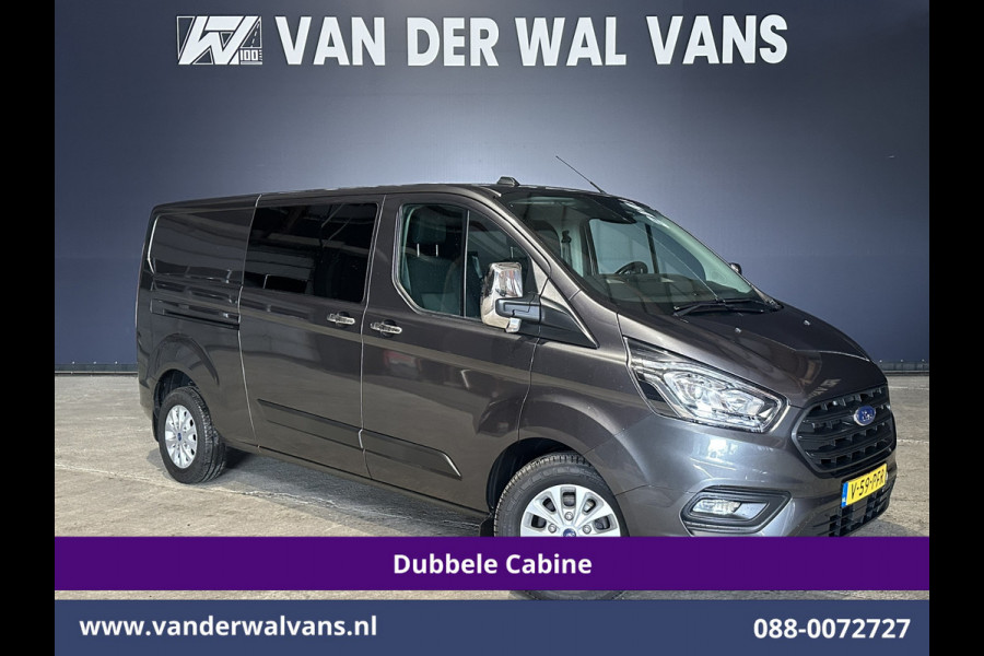 Ford Transit Custom 2.0 TDCI 170pk L2H1 Dubbele Cabine Euro6 Airco | 5-Zits | Camera | LED | Cruisecontrol | 2800kg Trekhaak Stoelverwarming, Verwarmde voorruit, Parkeersensoren