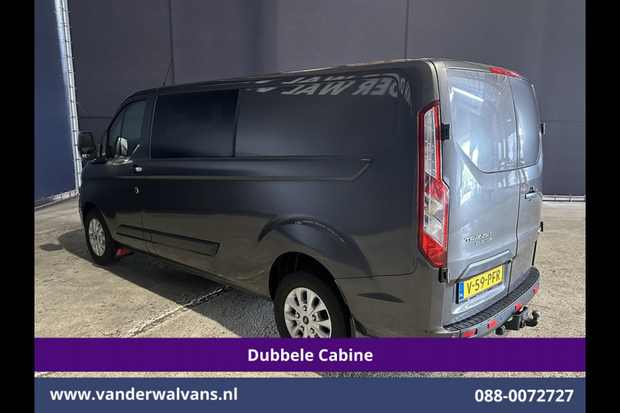 Ford Transit Custom 2.0 TDCI 170pk L2H1 Dubbele Cabine Euro6 Airco | 5-Zits | Camera | LED | Cruisecontrol | 2800kg Trekhaak Stoelverwarming, Verwarmde voorruit, Parkeersensoren