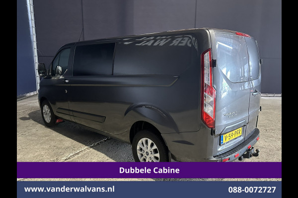 Ford Transit Custom 2.0 TDCI 170pk L2H1 Dubbele Cabine Euro6 Airco | 5-Zits | Camera | LED | Cruisecontrol | 2800kg Trekhaak Stoelverwarming, Verwarmde voorruit, Parkeersensoren