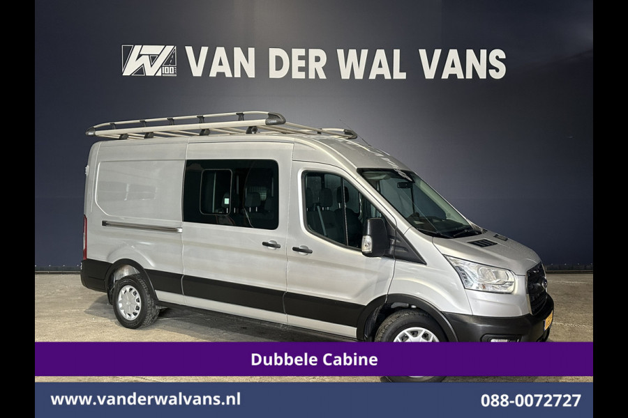 Ford Transit 2.0 TDCI 131pk L3H2 Dubbele Cabine Euro6 Airco | 7-Zits | Imperiaal | 2500kg Trekhaak | Cruisecontrol Verwarmde voorruit, Parkeersensoren