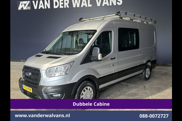 Ford Transit 2.0 TDCI 131pk L3H2 Dubbele Cabine Euro6 Airco | 7-Zits | Imperiaal | 2500kg Trekhaak | Cruisecontrol Verwarmde voorruit, Parkeersensoren