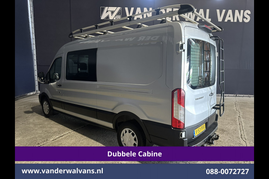 Ford Transit 2.0 TDCI 131pk L3H2 Dubbele Cabine Euro6 Airco | 7-Zits | Imperiaal | 2500kg Trekhaak | Cruisecontrol Verwarmde voorruit, Parkeersensoren