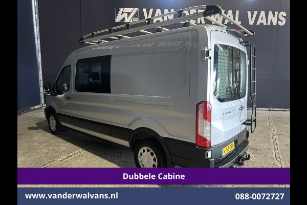Ford Transit 2.0 TDCI 131pk L3H2 Dubbele Cabine Euro6 Airco | 7-Zits | Imperiaal | 2500kg Trekhaak | Cruisecontrol Verwarmde voorruit, Parkeersensoren