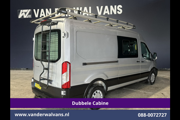 Ford Transit 2.0 TDCI 131pk L3H2 Dubbele Cabine Euro6 Airco | 7-Zits | Imperiaal | 2500kg Trekhaak | Cruisecontrol Verwarmde voorruit, Parkeersensoren