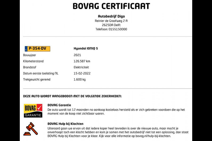 Hyundai IONIQ 5 Lounge 73kWh SOH 100% | Navigatie | Stuur-/Stoelverwarming | 1e eigenaar | Camera |