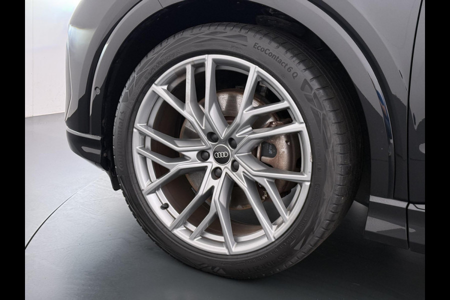 Audi Q4 Sportback e-tron 50 quattro S edition 77 kWh | 3X S-LINE| SOH 93% | LEER |MATRIX LED| ADAPTIVE CRUISE CONTROL | LEDER | ELEKTRISCHE ACHTERKLEP| CAMERA| 21 INCH!