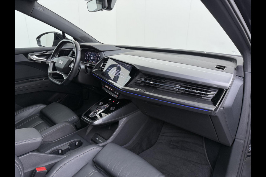 Audi Q4 Sportback e-tron 50 quattro S edition 77 kWh | 3X S-LINE| SOH 93% | LEER |MATRIX LED| ADAPTIVE CRUISE CONTROL | LEDER | ELEKTRISCHE ACHTERKLEP| CAMERA| 21 INCH!