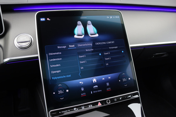 Mercedes-Benz S-Klasse 500 4MATIC Premium | E-Active Body Control | Achterasbesturing | Distronic+ | Massage | Burmester High End | Stoelventilatie V+A | 3D-Display | MBUX Tablet | Verwarmd Stuurwiel | Zonweringpakket |