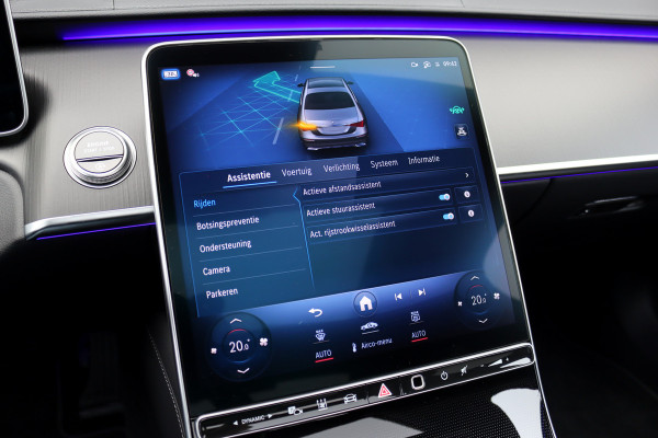 Mercedes-Benz S-Klasse 500 4MATIC Premium | E-Active Body Control | Achterasbesturing | Distronic+ | Massage | Burmester High End | Stoelventilatie V+A | 3D-Display | MBUX Tablet | Verwarmd Stuurwiel | Zonweringpakket |
