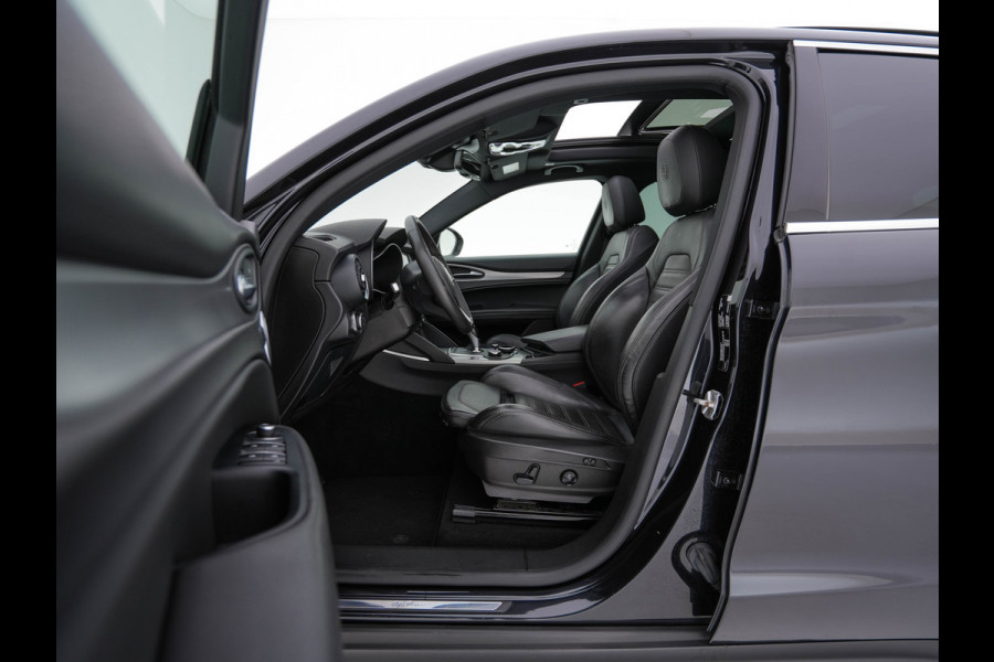 Alfa Romeo Stelvio 2.2d AWD Q4 Super Aut. *PANO | LEATHER | BI-XENON | MEMORY-PACK | HARMAN/KARDON | BLINDSPOT | CAMERA | DAB+ | NAVI-FULLMAP | HEATED-SPORTSEATS | ECC | ADAPTIVE-CRUISE | PDC | PRIVACYGLASS | TOWBAR | 19"ALU*