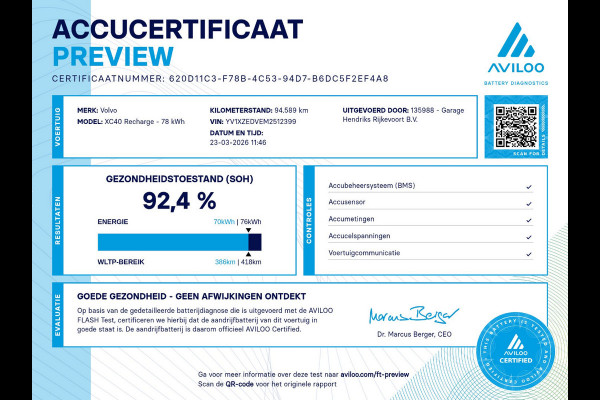 Volvo XC40 Recharge P8 AWD R-Design | SOH: 92,4% | Alcantara | Adaptive CC | Camera | Blindspot |