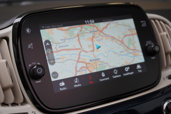 Fiat 500C 1.0 Hybrid Lounge | Navigatie | Cruise control | Airconditioning | Parkeersensoren achter