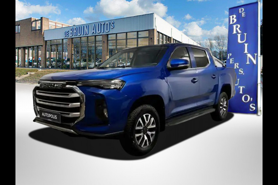 Maxus T90 -VERWACHT- EV 89 kWh WLTP stadscyclus bereik 471 Km Dubbelcabine Pick-up 5 Persoons