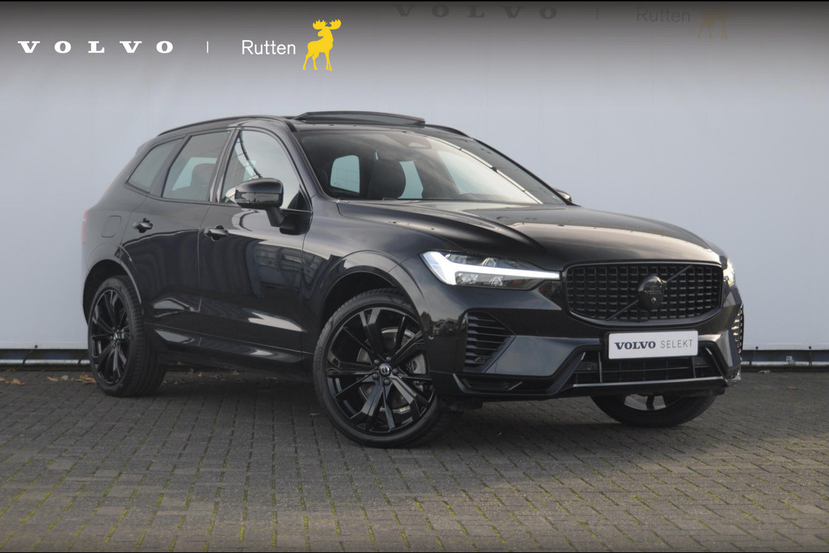 Volvo XC60 T6 350PK Automaat AWD Plus Black Edition / Trekhaak / Panoramadak / BLIS / Adaptieve cruise control / Keyless entry / Stoel - en stuurwielverwarming / elektrische stoelen met geheugen / Parkeersensoren met 360 camera / Elektrische achterklep