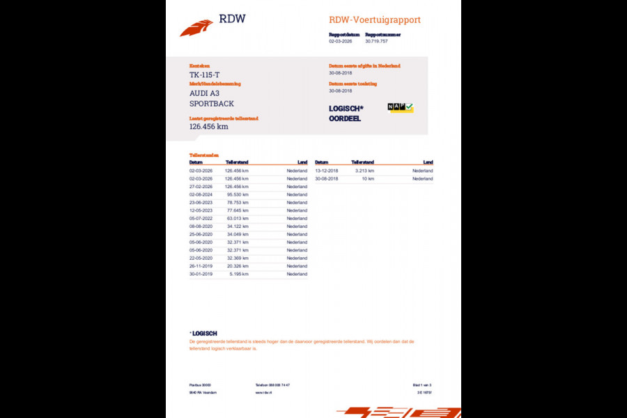 Audi A3 Sportback 1.5 TFSI CoD Sport Lease Edition / NL-Auto / Automaat / Sportstoelen / Navi / Cruise