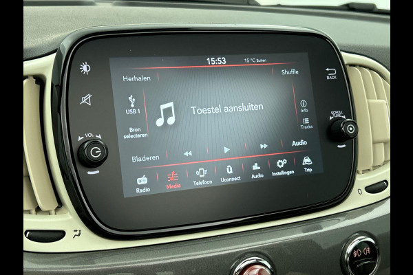 Fiat 500C 1.0 Hybrid Dolcevita Cabriolet | Climate Control | Sportstoelen | Parkeersensoren achter | Cruise Control | DAB | Lichtmetalen Velgen