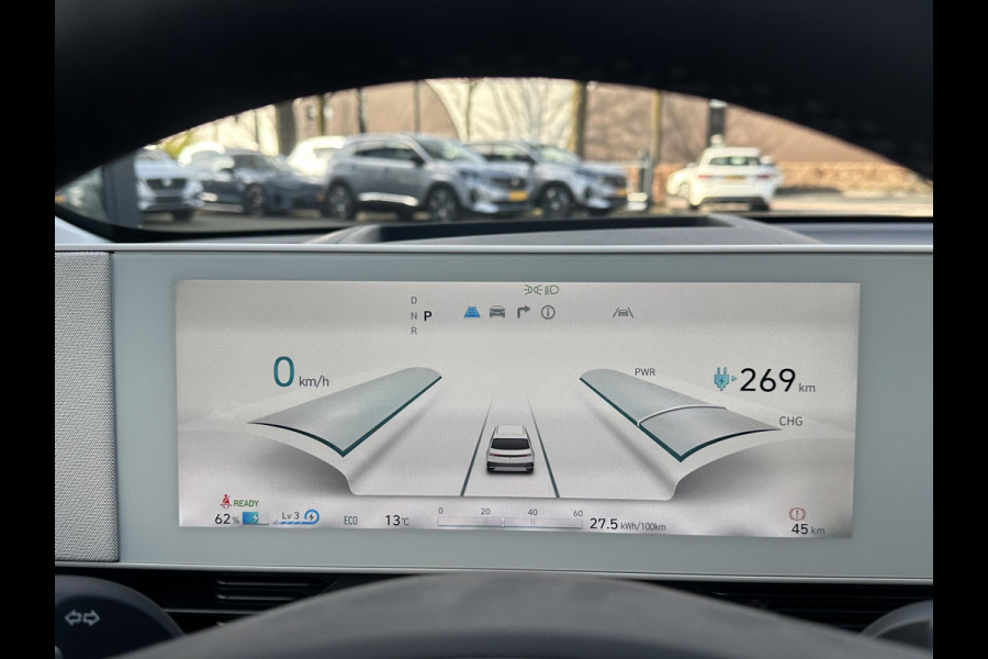 Hyundai IONIQ 5 Lounge 77kWh SOH 100%| NIEUWE AUTO 45KM!!| VAN €60.000,- NU VOOR SLECHTS €45.877,- Uw LENTEVOORDEEL €14.123,-| ELEK. STOELEN MET MEMORY| WARMTEPOMP| BOSE AUDIO| HEAD-UP DISPLAY| STOELVERWARMING+ VENTILATIE| ACHTERBANK VERWARMD| SUPER COMPLEET!|