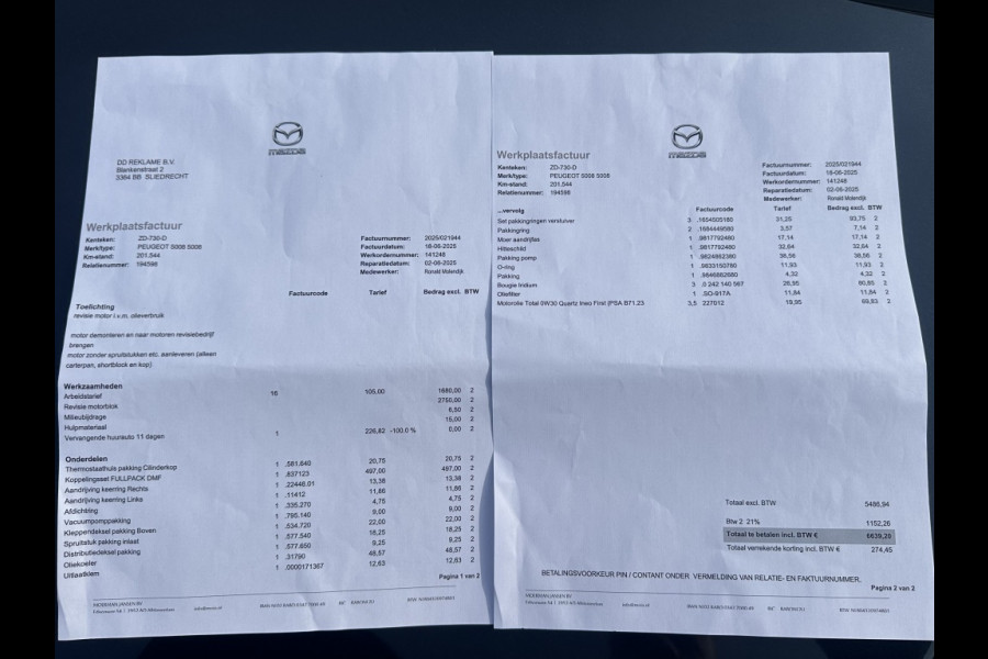 Peugeot 5008 1.2 PureTech 130pk Executive 7-persoons -NW.MOTOR-NAVI-ECC-