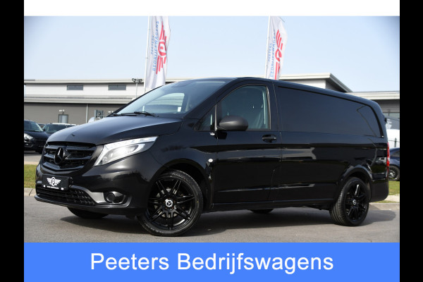 Mercedes-Benz Vito 116 CDI L2 Black Edition Camera, Cruise, LED, 164pk, Trekhaak, Leder, Multimedia, Automaat, Sensoren, Uniek!
