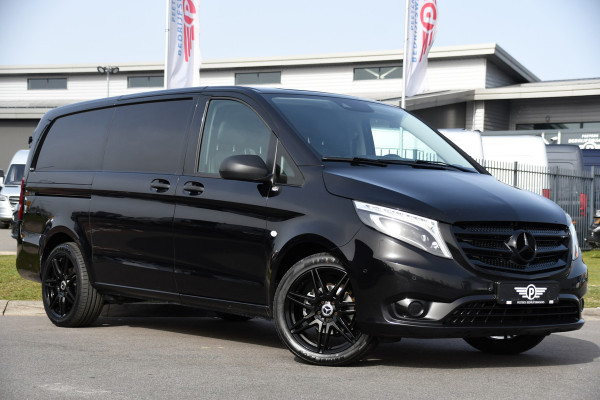 Mercedes-Benz Vito 116 CDI L2 Black Edition Camera, Cruise, LED, 164pk, Trekhaak, Leder, Multimedia, Automaat, Sensoren, Uniek!