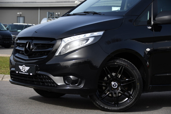 Mercedes-Benz Vito 116 CDI L2 Black Edition Camera, Cruise, LED, 164pk, Trekhaak, Leder, Multimedia, Automaat, Sensoren, Uniek!