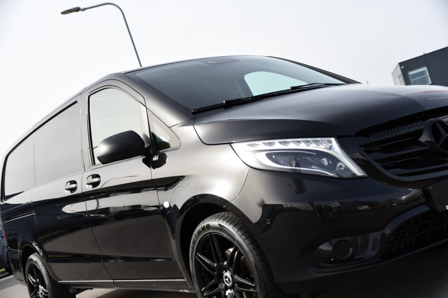 Mercedes-Benz Vito 116 CDI L2 Black Edition Camera, Cruise, LED, 164pk, Trekhaak, Leder, Multimedia, Automaat, Sensoren, Uniek!