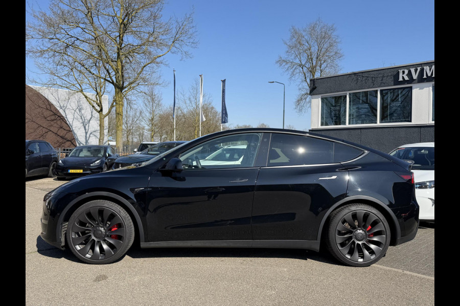 Tesla Model Y Performance AWD 75 kWh SOH 93% VAN €38.900,- NU VOOR SLECHTS €35.877,- Uw LENTEVOORDEEL €3.023,-AUTOPILOT| 21 INCH TURBINE VELGEN| ACHTERBANK VERWARMD| STOEL + STUURVERWARMING |DE HOOGVOLTACCU EN AANDRIJFLIJN GARANTIE TOT 2030 of 192.000KM |