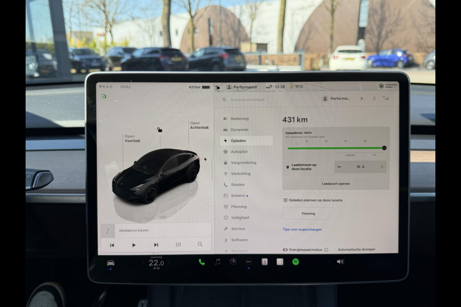 Tesla Model Y Performance AWD 75 kWh SOH 93% VAN €38.900,- NU VOOR SLECHTS €35.877,- Uw LENTEVOORDEEL €3.023,-AUTOPILOT| 21 INCH TURBINE VELGEN| ACHTERBANK VERWARMD| STOEL + STUURVERWARMING |DE HOOGVOLTACCU EN AANDRIJFLIJN GARANTIE TOT 2030 of 192.000KM |