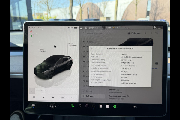 Tesla Model Y Performance AWD 75 kWh SOH 93% VAN €38.900,- NU VOOR SLECHTS €35.877,- Uw LENTEVOORDEEL €3.023,-AUTOPILOT| 21 INCH TURBINE VELGEN| ACHTERBANK VERWARMD| STOEL + STUURVERWARMING |DE HOOGVOLTACCU EN AANDRIJFLIJN GARANTIE TOT 2030 of 192.000KM |