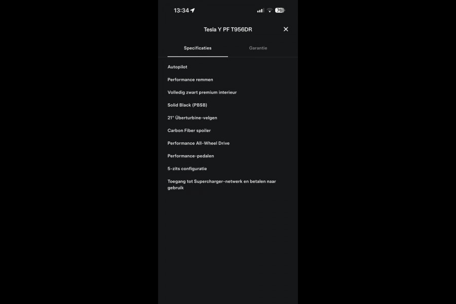 Tesla Model Y Performance AWD 75 kWh SOH 93% VAN €38.900,- NU VOOR SLECHTS €35.877,- Uw LENTEVOORDEEL €3.023,-AUTOPILOT| 21 INCH TURBINE VELGEN| ACHTERBANK VERWARMD| STOEL + STUURVERWARMING |DE HOOGVOLTACCU EN AANDRIJFLIJN GARANTIE TOT 2030 of 192.000KM |