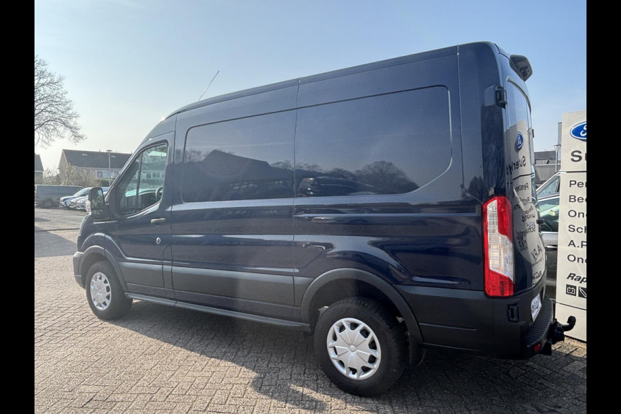 Ford Transit 350 2.0 TDCI L2H2 Trend | SCI | 130pk | Trekhaak | Achteruitrijcamera | Cruise control | Airco | Bluetooth | Voorruitverwarming | 3 zitplaatsen