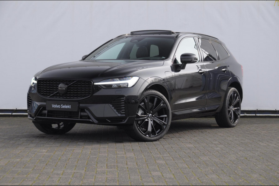 Volvo XC60 T6 350PK Plug-in hybrid AWD Ultra Black Edition / Navigatie / Adaptieve Cruise control / Head Up-Display / Panorama dak / Elektrische stoelen met geheugen / Stuurverwarming / Stoelverwarming v+a / 360 Camera /