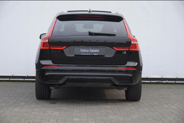 Volvo XC60 T6 350PK Plug-in hybrid AWD Ultra Black Edition / Navigatie / Adaptieve Cruise control / Head Up-Display / Panorama dak / Elektrische stoelen met geheugen / Stuurverwarming / Stoelverwarming v+a / 360 Camera /
